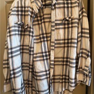 Old Navy The Boyfriend Shirt Flannel XL